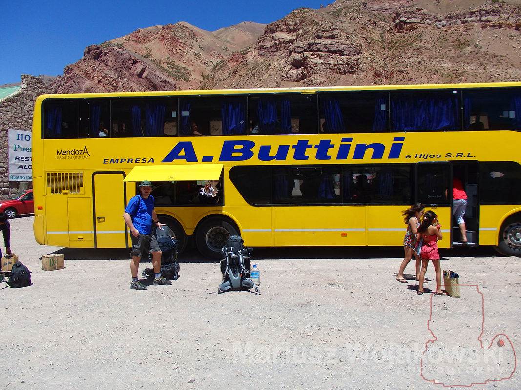 wyprawa aconcagua-nasz transport do Puenta del INCA