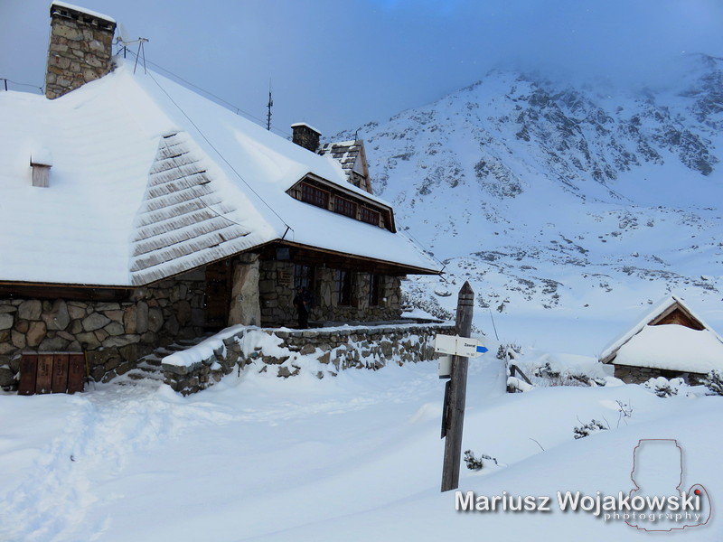 Prawdziwa zima w Tatrach 5 stawów.